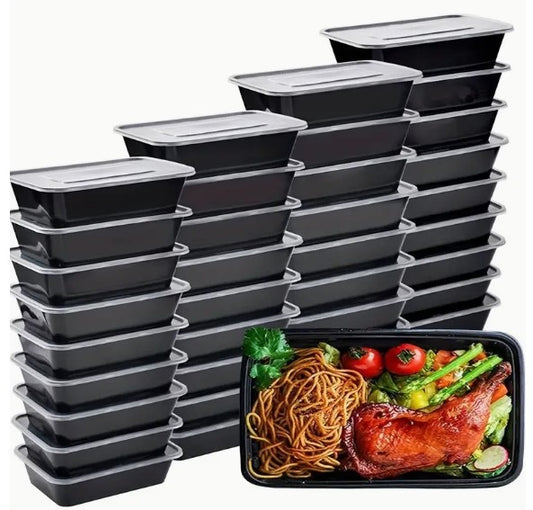 "Easy Meal Prep Mastery: 26oz Reusable Containers with Lids