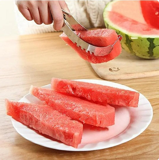 Slice and Savor: Stainless Steel Watermelon Windmill Cutter