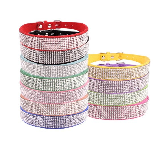 Dazzling Glamour for Your Furry Friend: Crystal Glitter Rhinestone Pet Collar