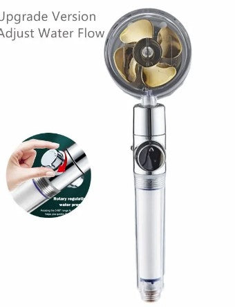 Revitalize Your Shower Experience with the 360° Pressurized Twin Turbo Shower Head!"
