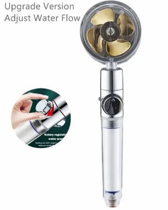 Revitalize Your Shower Experience with the 360° Pressurized Twin Turbo Shower Head!"