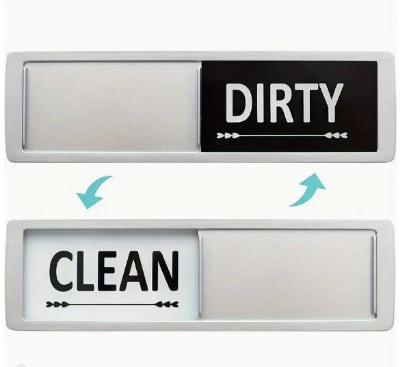 "Clean or Dirty? Let the Dishwasher Magnet Decide!"